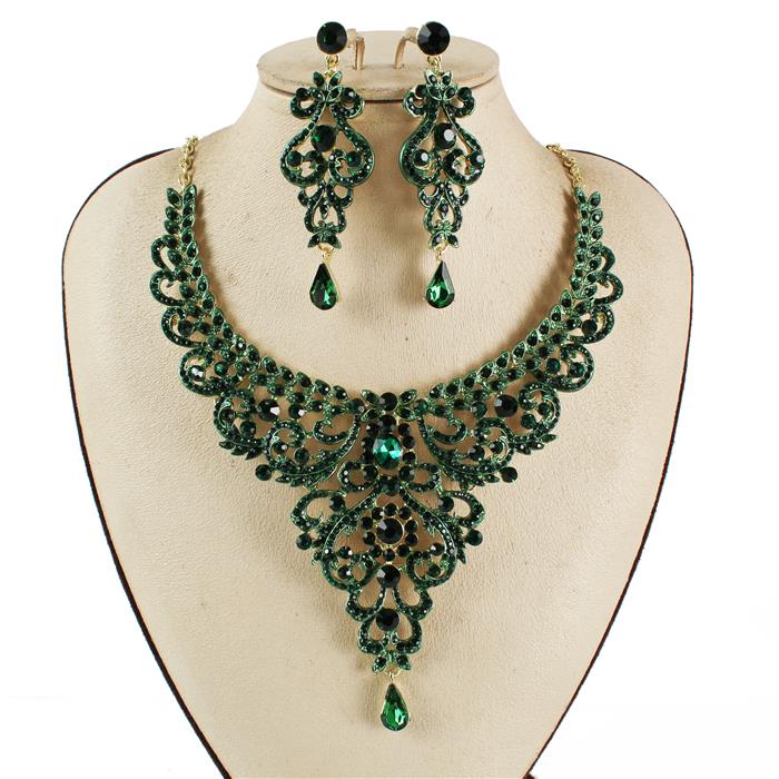 Crystal Evening Necklace Set