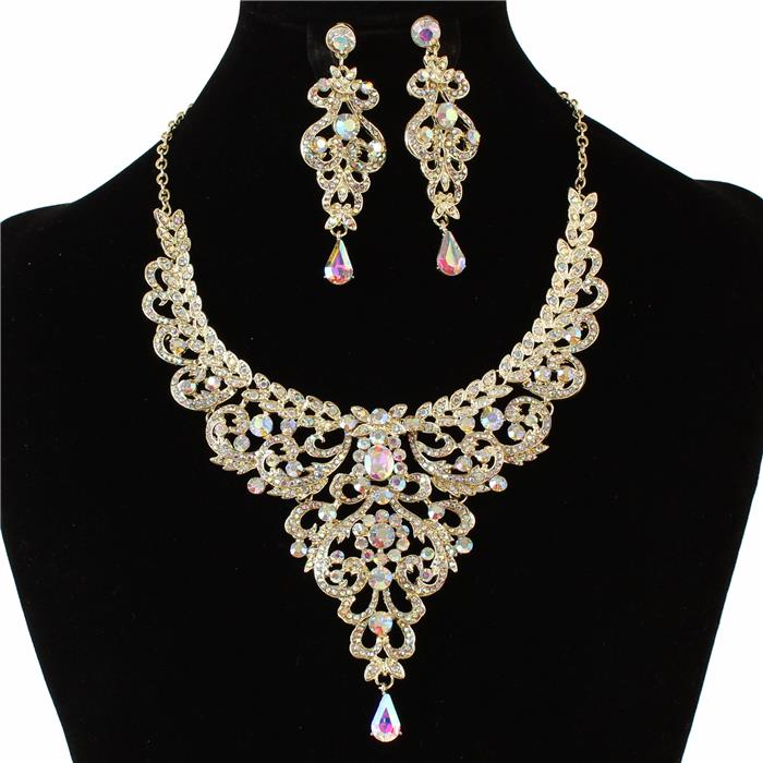 Crystal Evening Necklace Set