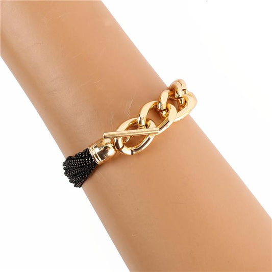 Metal Link Toggle  Bracelet