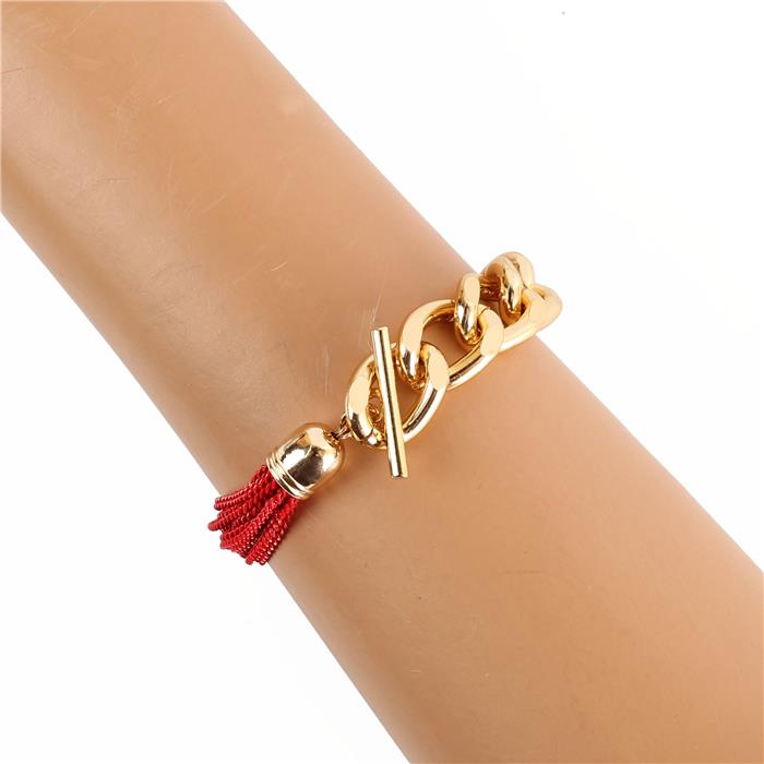 Metal Link Toggle  Bracelet