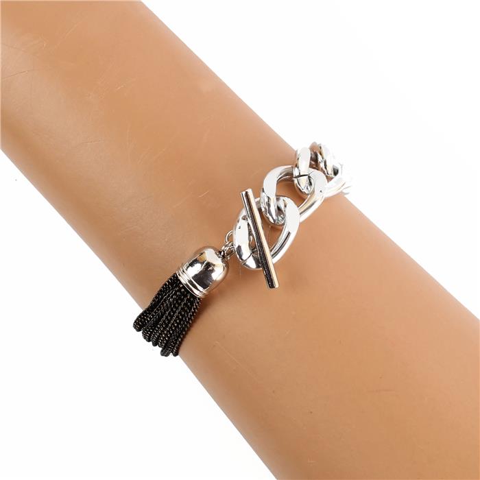 Metal Link Toggle  Bracelet