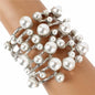 Metal Pearl Cuff Bangle