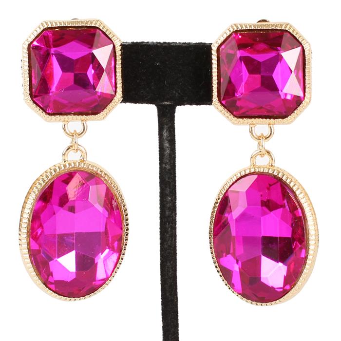 Clip On Crystal Earring