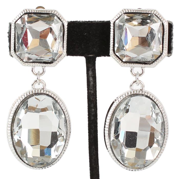 Clip On Crystal Earring