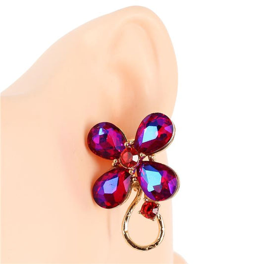 Clip On Crystal Earring