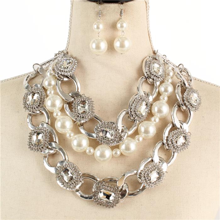 Fashion Pearl Necklace Set