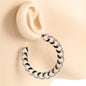 2 Inch Metal Hoop Earring