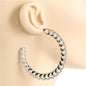 2.80 Inch Metal Hoop Earring