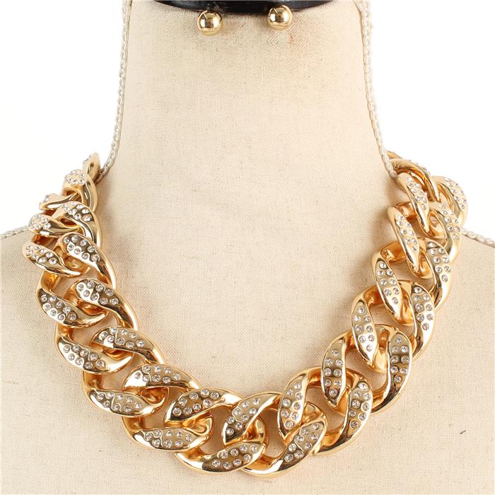 Fashion Big Chain Necklace Set