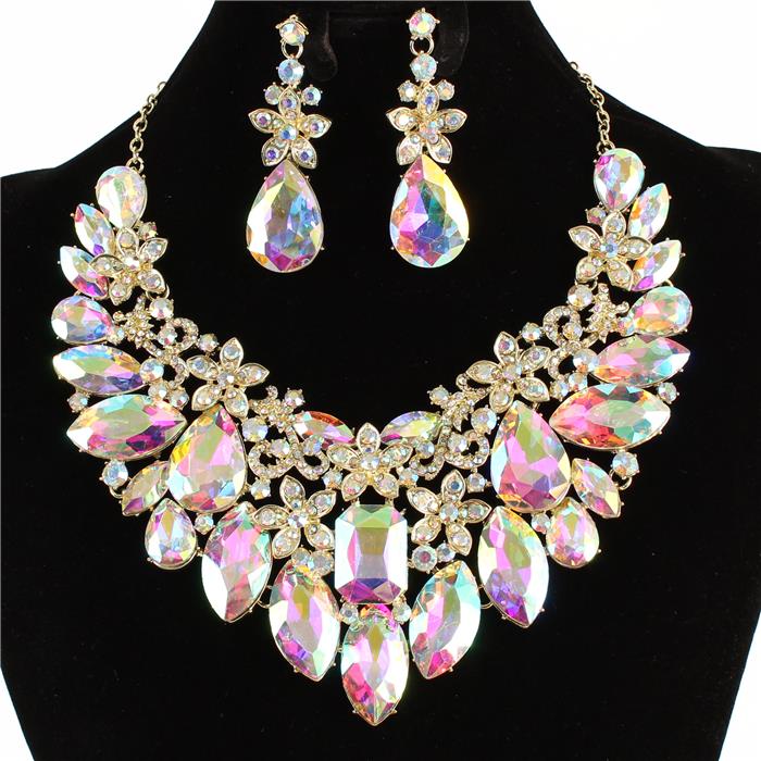 Crystal Evening Necklace Set