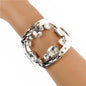 Meatl Crystal Cuff Bangle