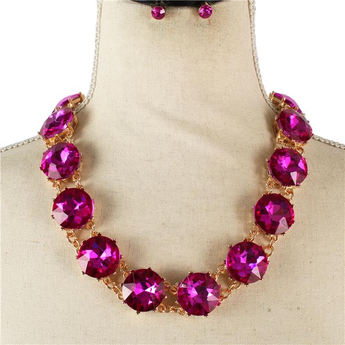 Crystal Evening Necklace Set