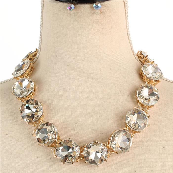 Crystal Evening Necklace Set