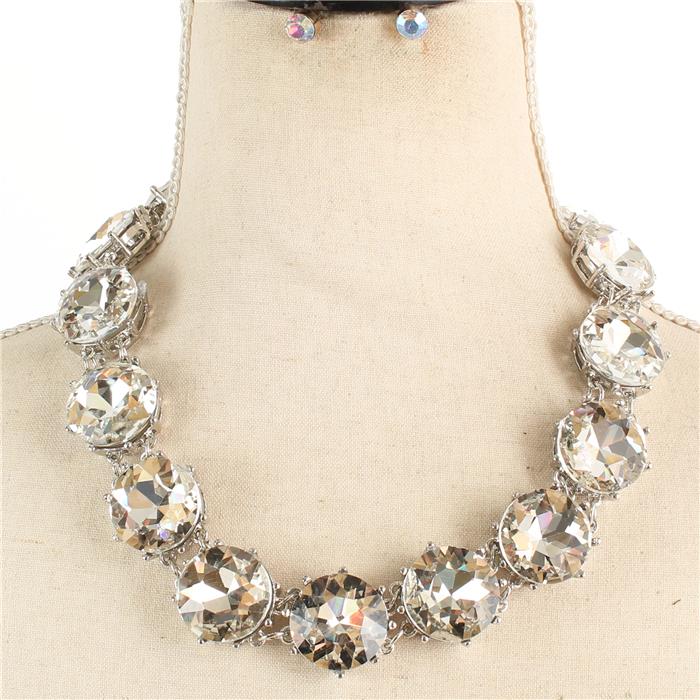 Crystal Evening Necklace Set