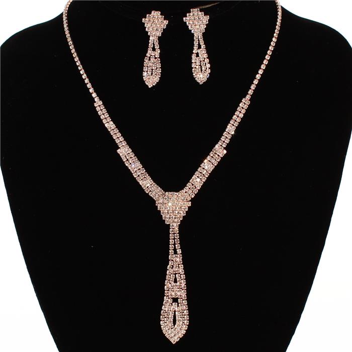 Rhinestone Necklace Set