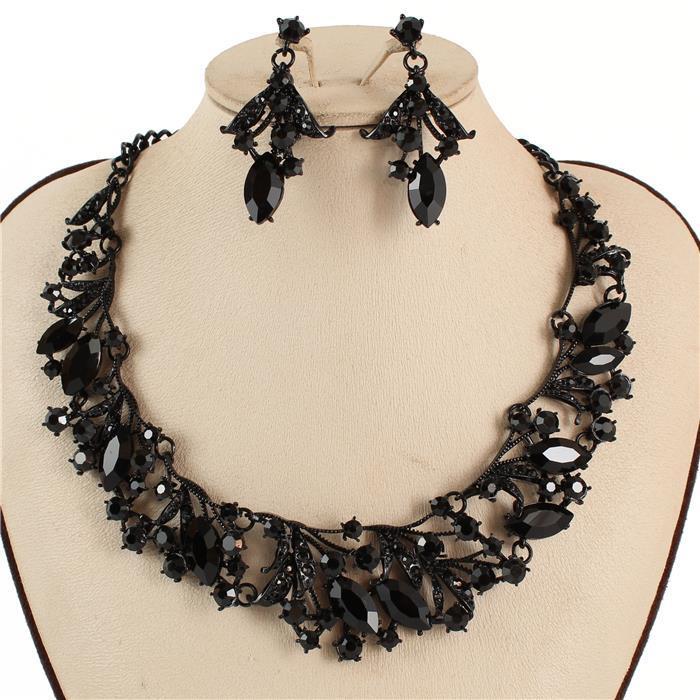 Crystal Evening Necklace Set