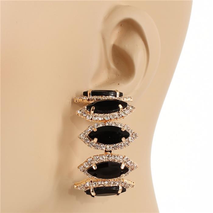 Crystal Hoop Earring