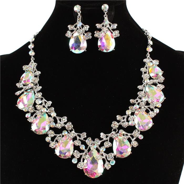 Crystal Evening Necklace Set