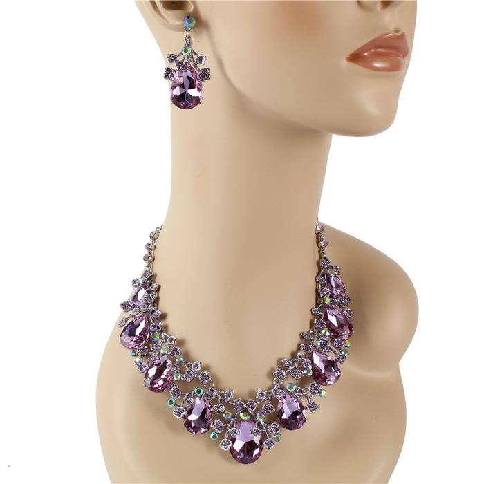 Crystal Evening Necklace Set