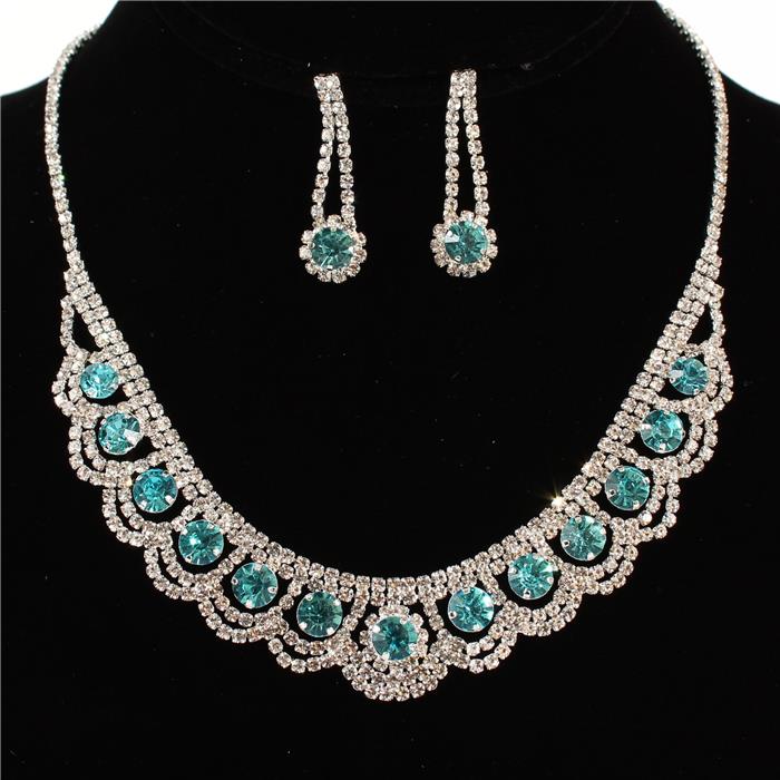 Rhinestone  Necklace Set