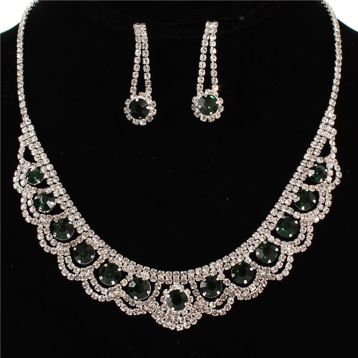 Rhinestone  Necklace Set