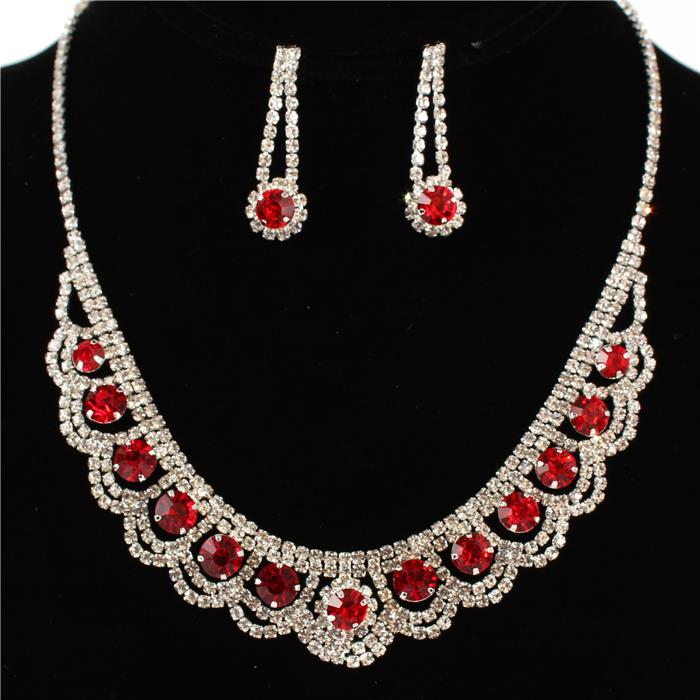 Rhinestone  Necklace Set