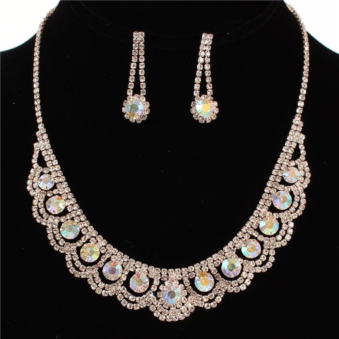 Rhinestone  Necklace Set