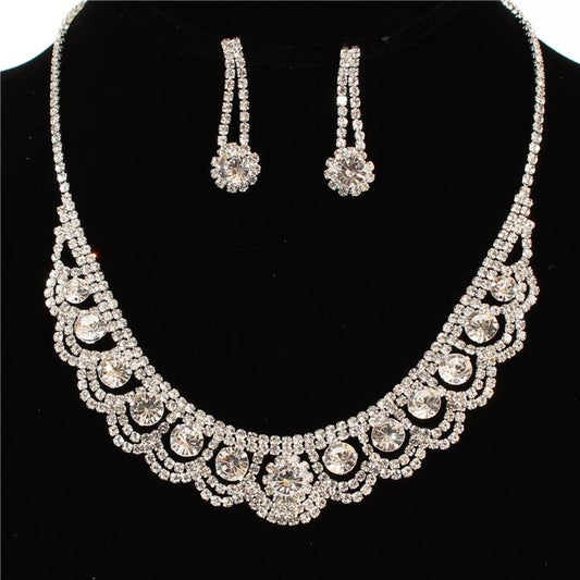 Rhinestone  Necklace Set