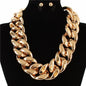 Metal Chunky Necklace Set