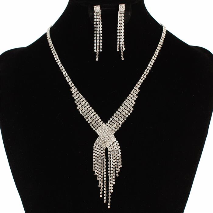 Rhinestones Necklace Set