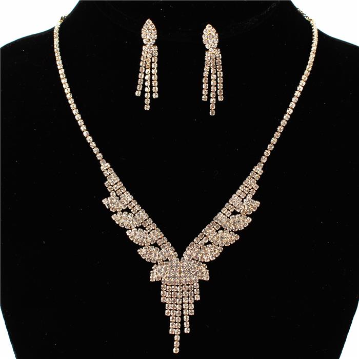 Junior Rhinestones Necklace Set