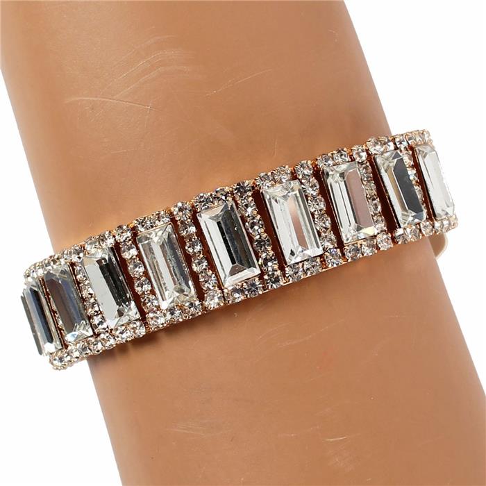 Rhinestones Cuff Bangle