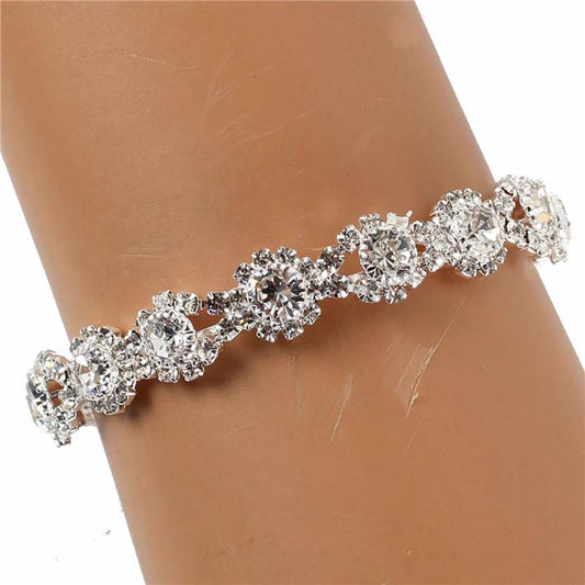 Rhinestones Cuff Bangle