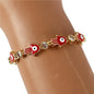 Cubic Zirconia Slide Evil Eye Bracelet