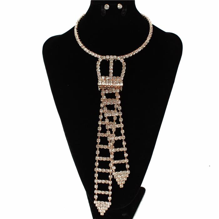 Rhinestones  Choker Set