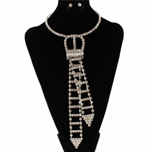 Rhinestones  Choker Set