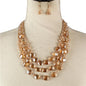 Crystal Beads 3 Layerd Necklace Set