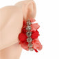 Fashion Crystal Flower Hoop Earring