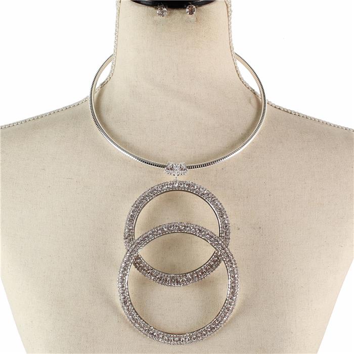 Fashion Rhinestones Choker Set