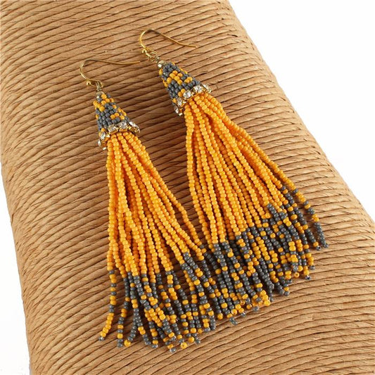 Bead Fringes Earring