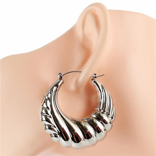 Metal Hoop Earring