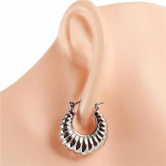 Metal Hoop Earring