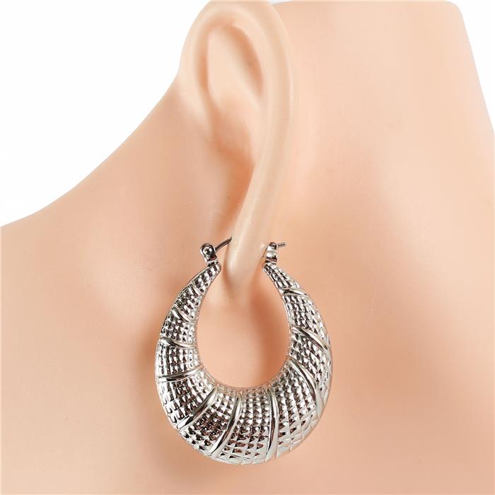 Metal Hoop Earring