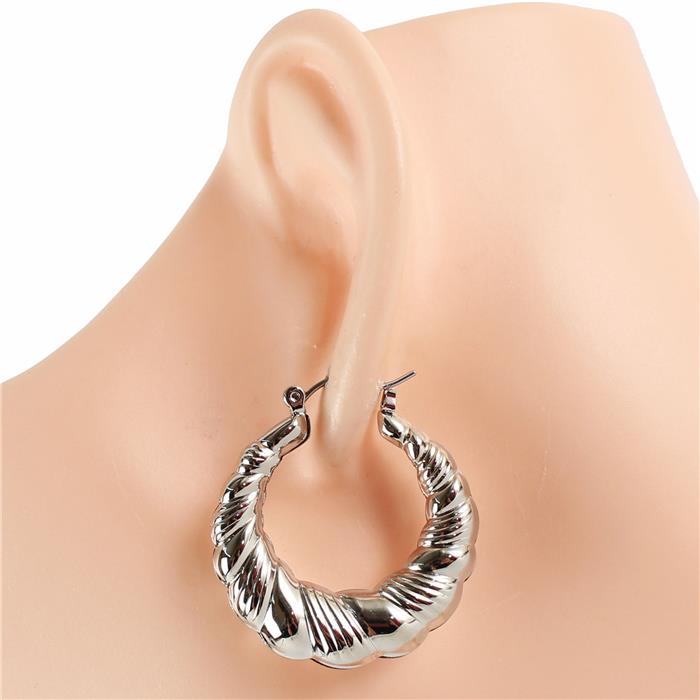 Metal Hoop Earring