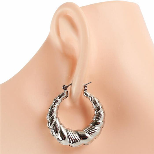 Metal Hoop Earring