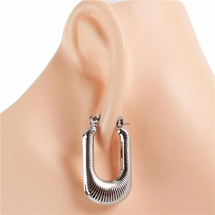 Metal Hoop Earring