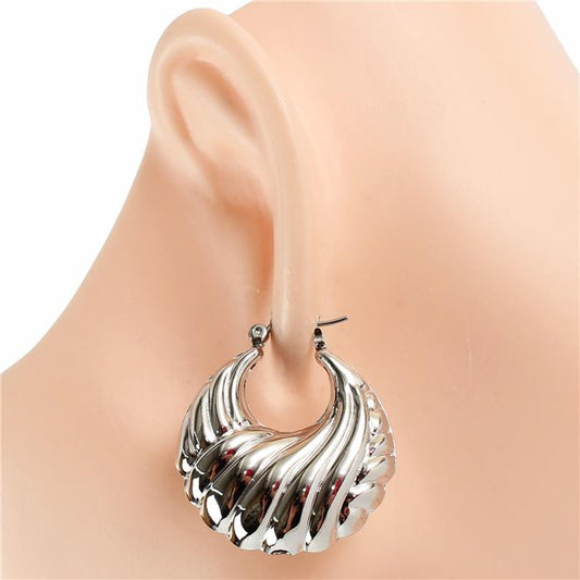 Metal Hoop Earring