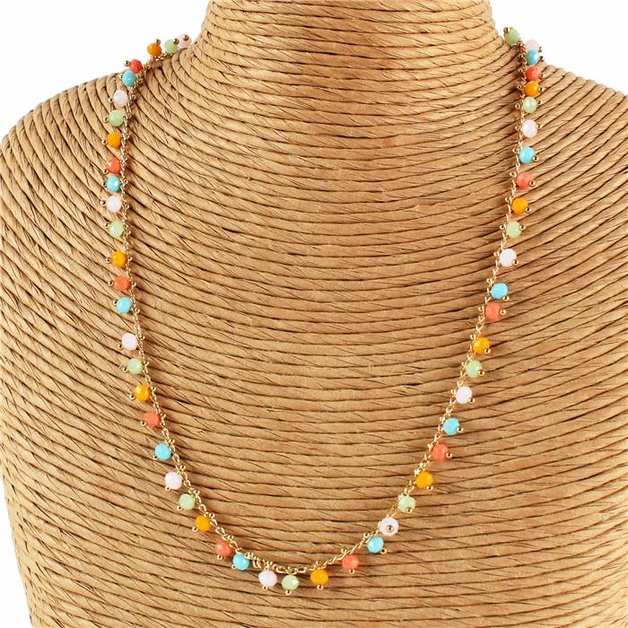 Color Stone Necklace