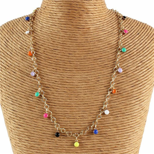 Color Stone Necklace