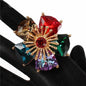 Crystal Big Flower Stretch Ring